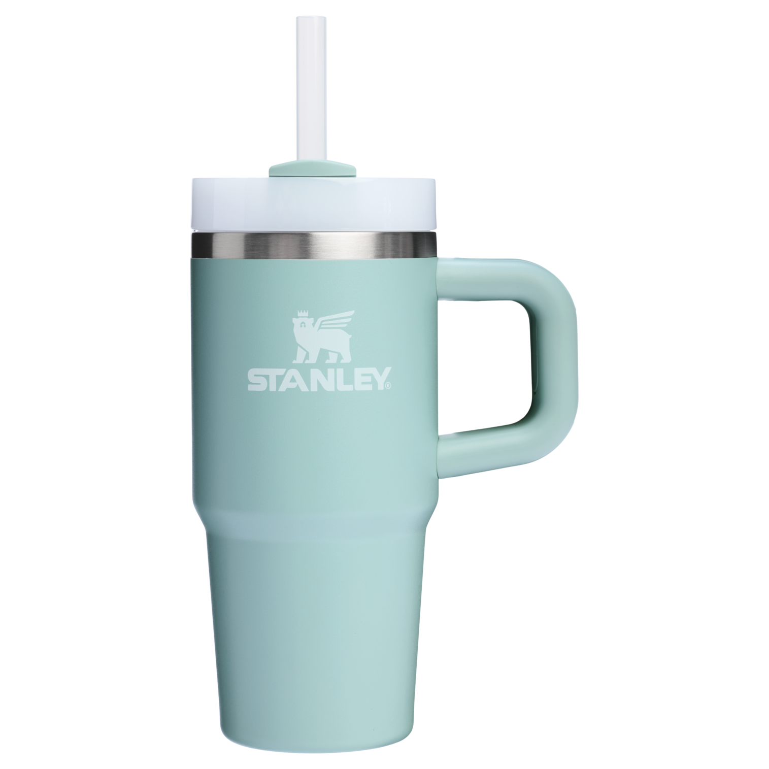 Double-Wall Vacuum The Quencher H2.O Flowstate Tumbler | Stanley Create D291F - Double-Wall Vacuum Insulated Travel Tumbler with Straw Detail