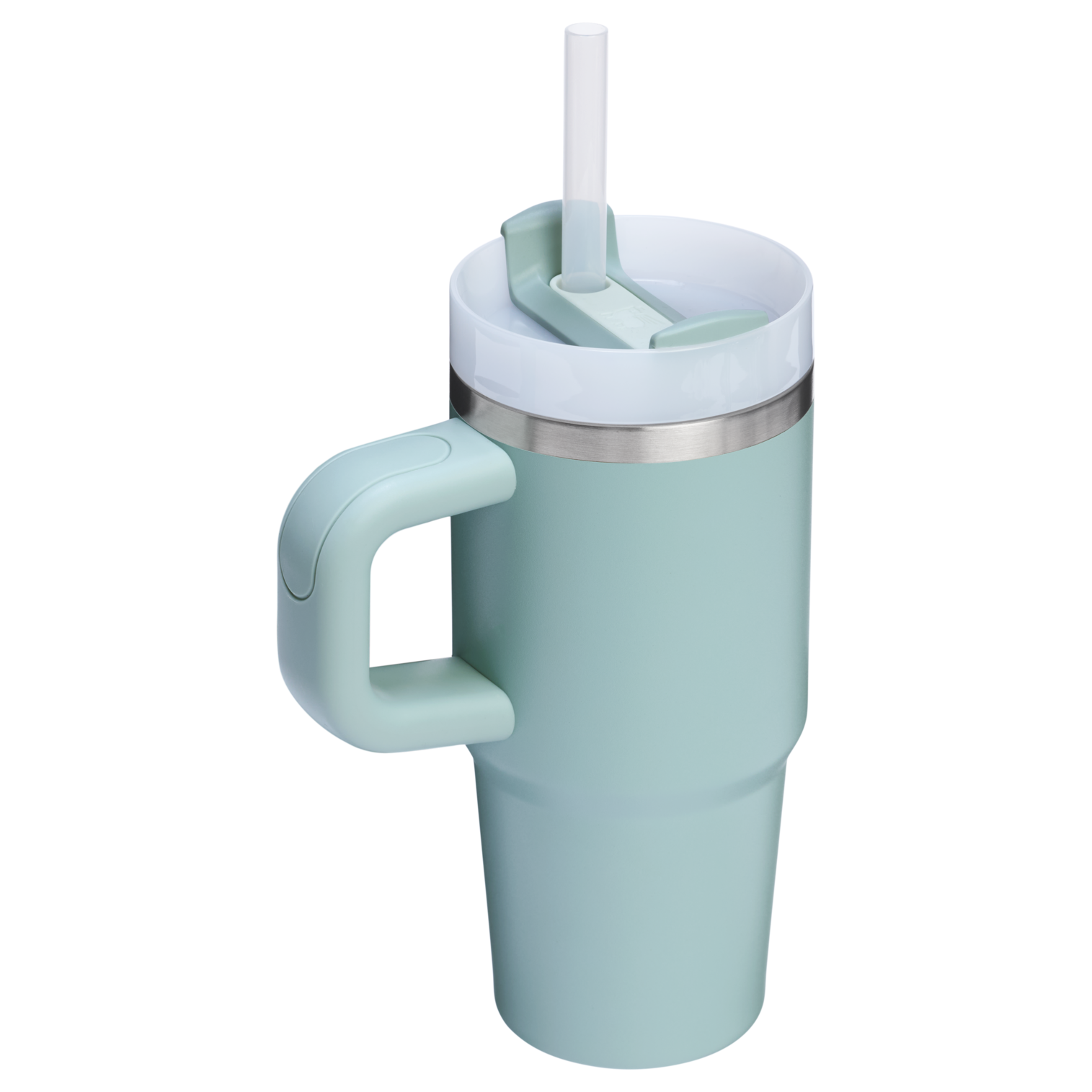 Double-Wall Vacuum The Quencher H2.O Flowstate Tumbler | Stanley Create D291F - Double-Wall Vacuum Insulated Travel Tumbler with Straw Detail