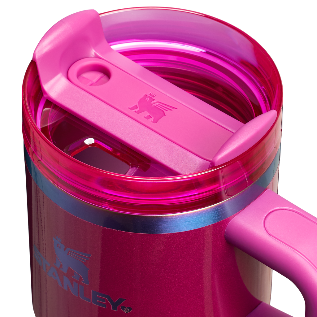 Large Capacity The Quencher H2.O Flowstate Tumbler | Stanley Create D274S - Double-Wall Vacuum Insulated Travel Tumbler with Straw Detail