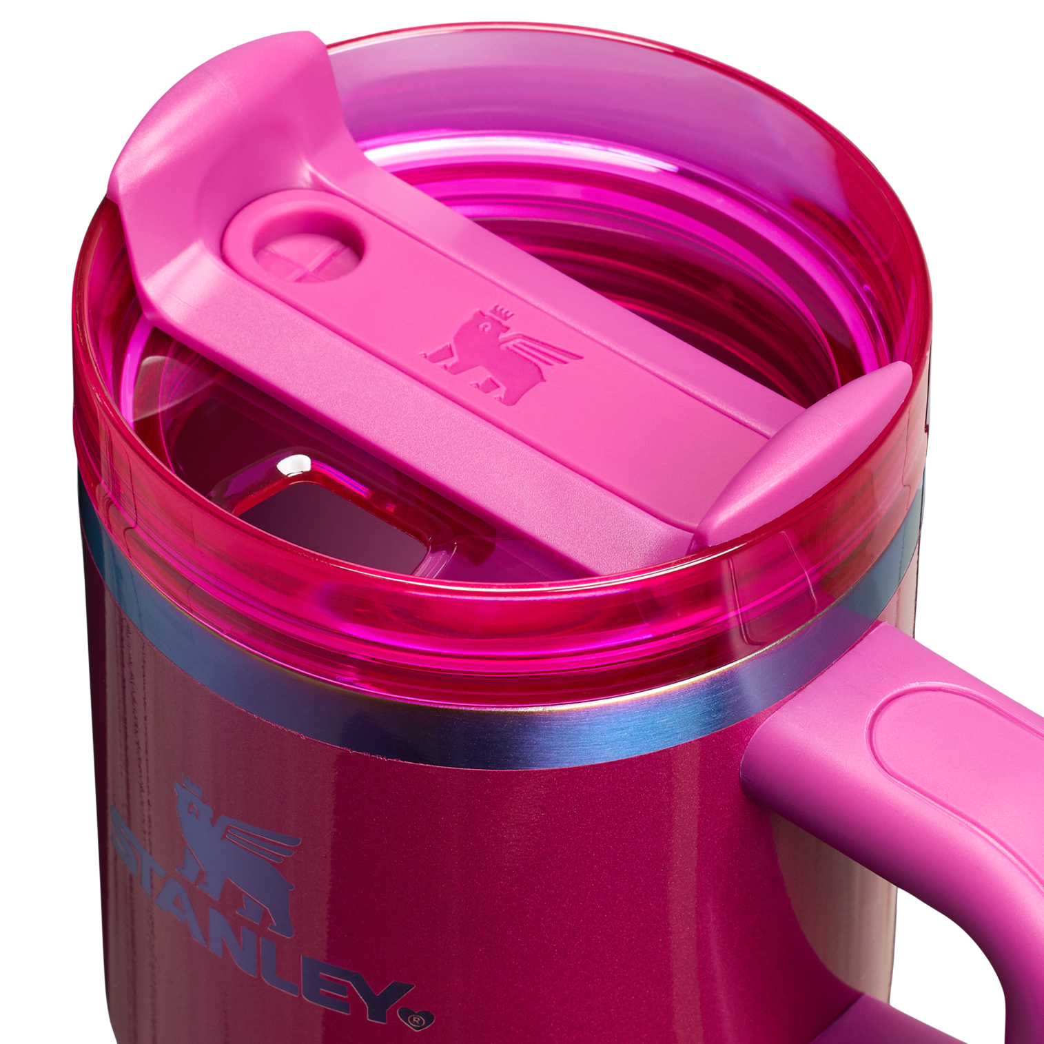 Large Capacity The Quencher H2.O Flowstate Tumbler | Stanley Create D274S - Double-Wall Vacuum Insulated Travel Tumbler with Straw Detail