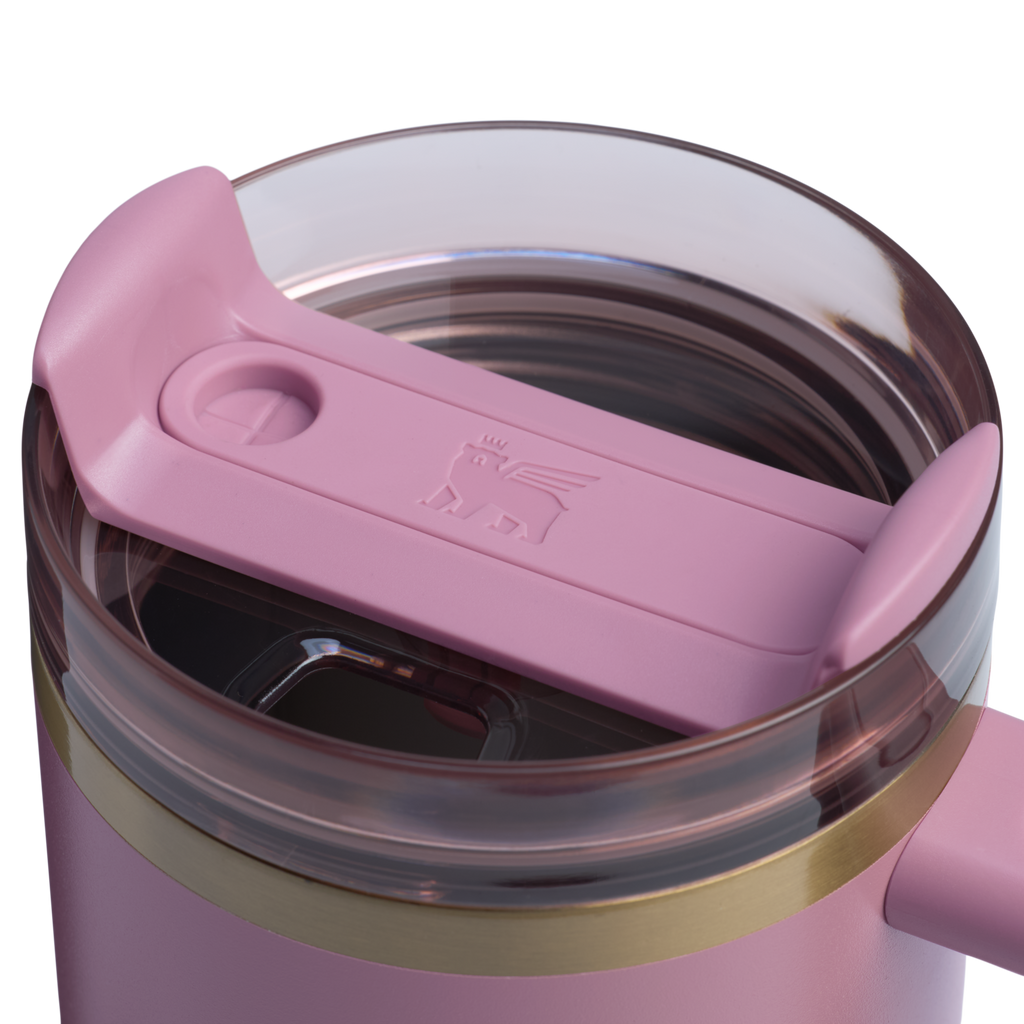 Car-Cup Friendly The Quencher H2.0 Flowstate Tumbler | Stanley Create D331C - FlowState 3-Position Lid Insulated Travel Mug Detail