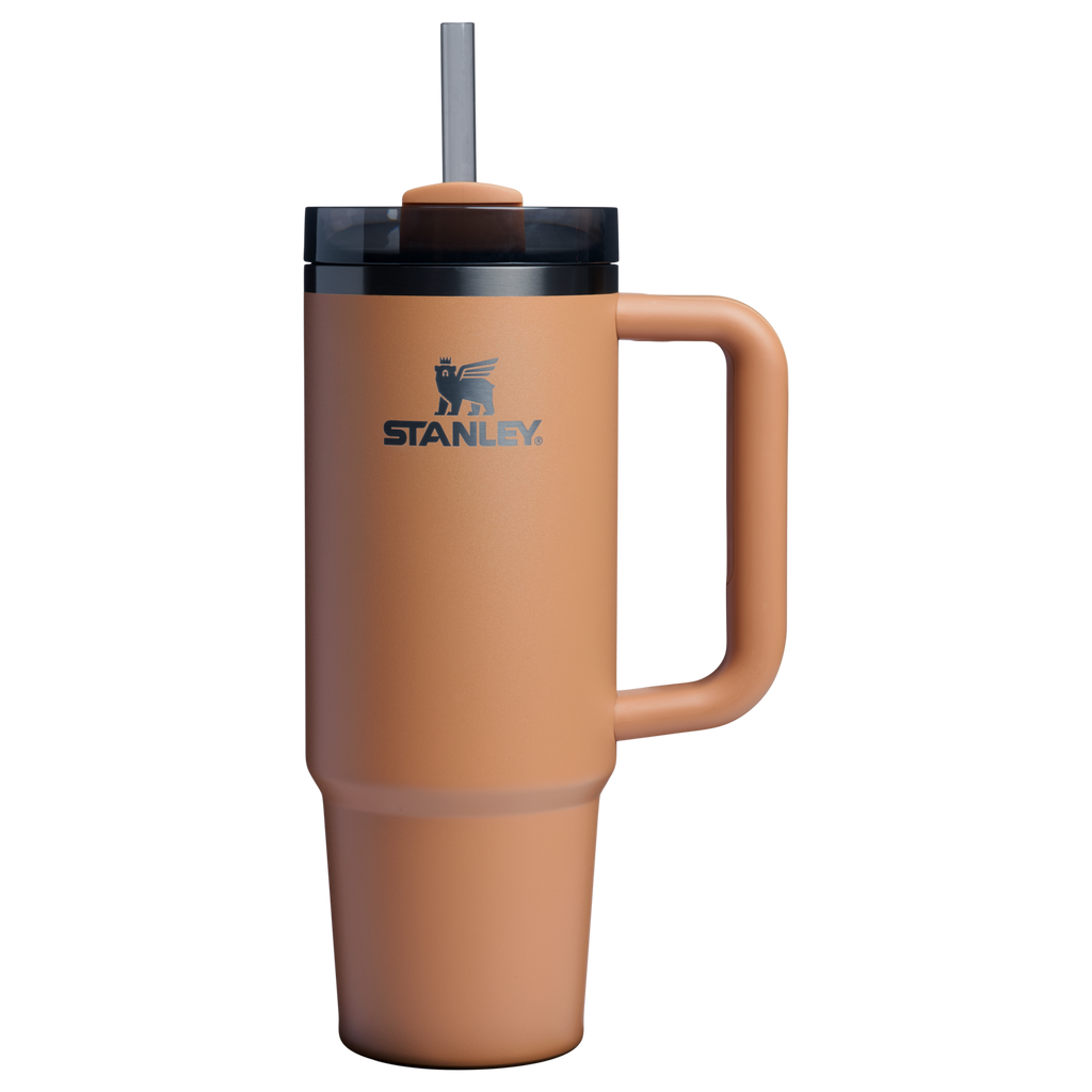 Car-Cup Friendly The Quencher H2.0 Flowstate Tumbler | Stanley Create D331C - FlowState 3-Position Lid Insulated Travel Mug - Camel