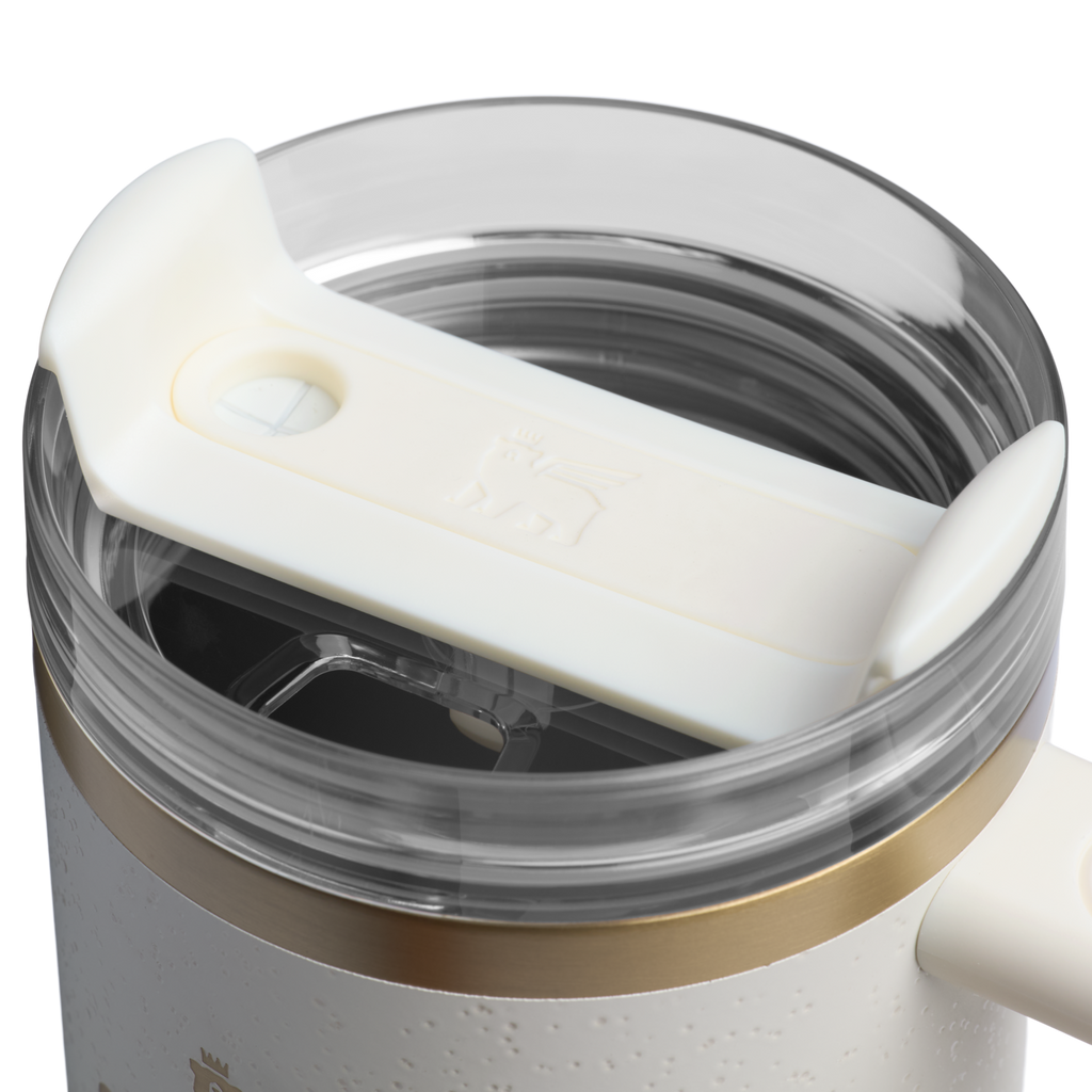 Car-Cup Friendly The Quencher H2.0 Flowstate Tumbler | Stanley Create D331C - FlowState 3-Position Lid Insulated Travel Mug Detail