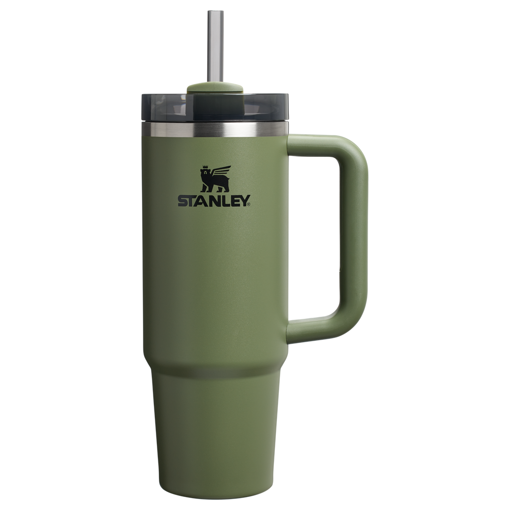 Car-Cup Friendly The Quencher H2.0 Flowstate Tumbler | Stanley Create D331C - FlowState 3-Position Lid Insulated Travel Mug - Dried Pine