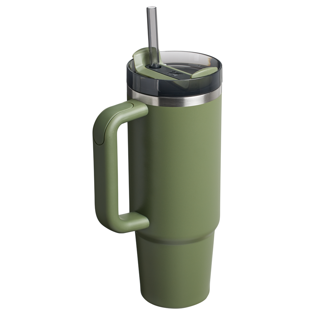 Double-Wall Vacuum The Quencher H2.0 Flowstate Tumbler D051L - Double-Wall Vacuum Insulated Travel Tumbler with Straw Detail