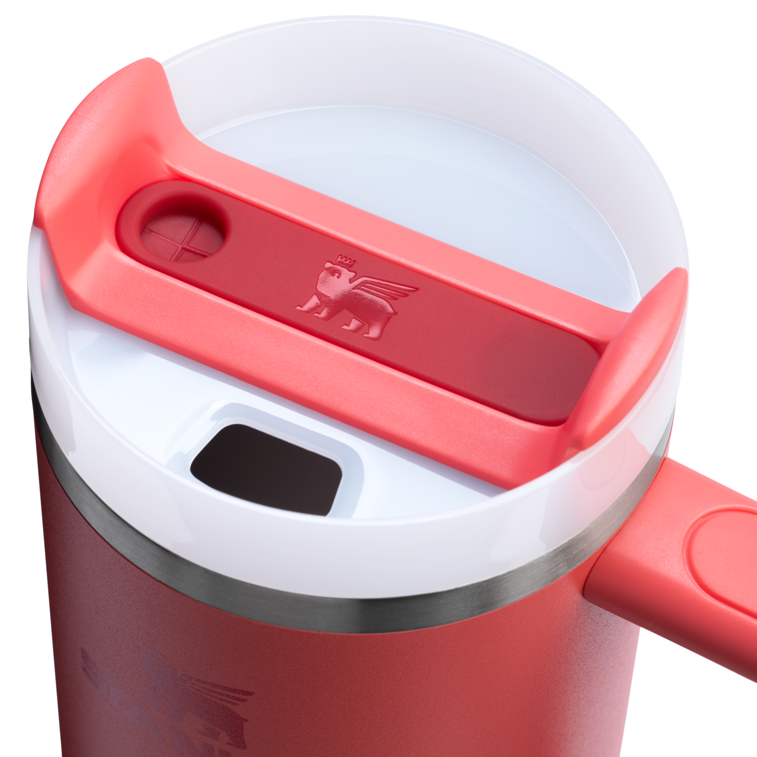 Car-Cup Friendly The Quencher H2.0 Flowstate Tumbler | Stanley Create D331C - FlowState 3-Position Lid Insulated Travel Mug Detail