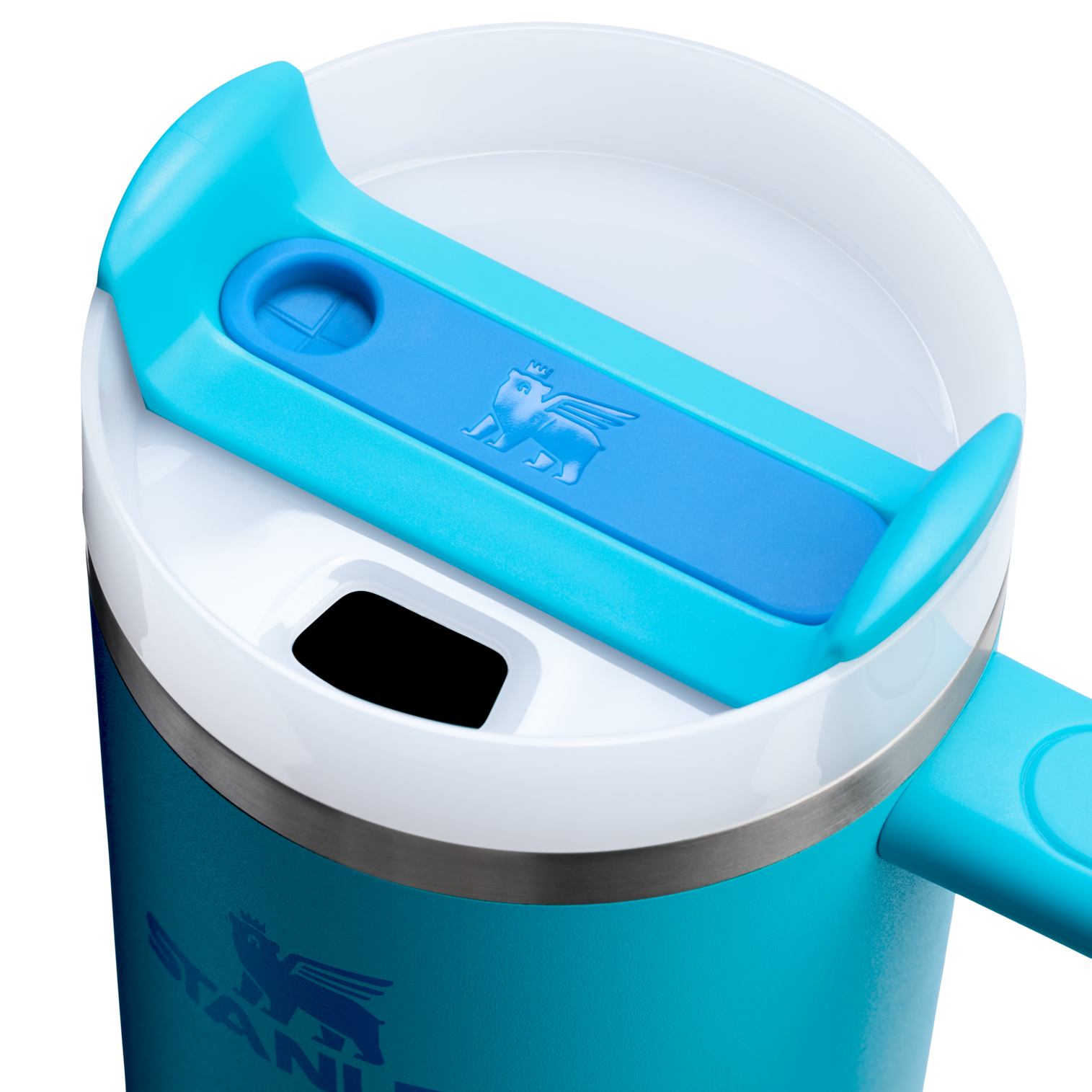 Car-Cup Friendly The Quencher H2.0 Flowstate Tumbler | Stanley Create D331C - FlowState 3-Position Lid Insulated Travel Mug Detail