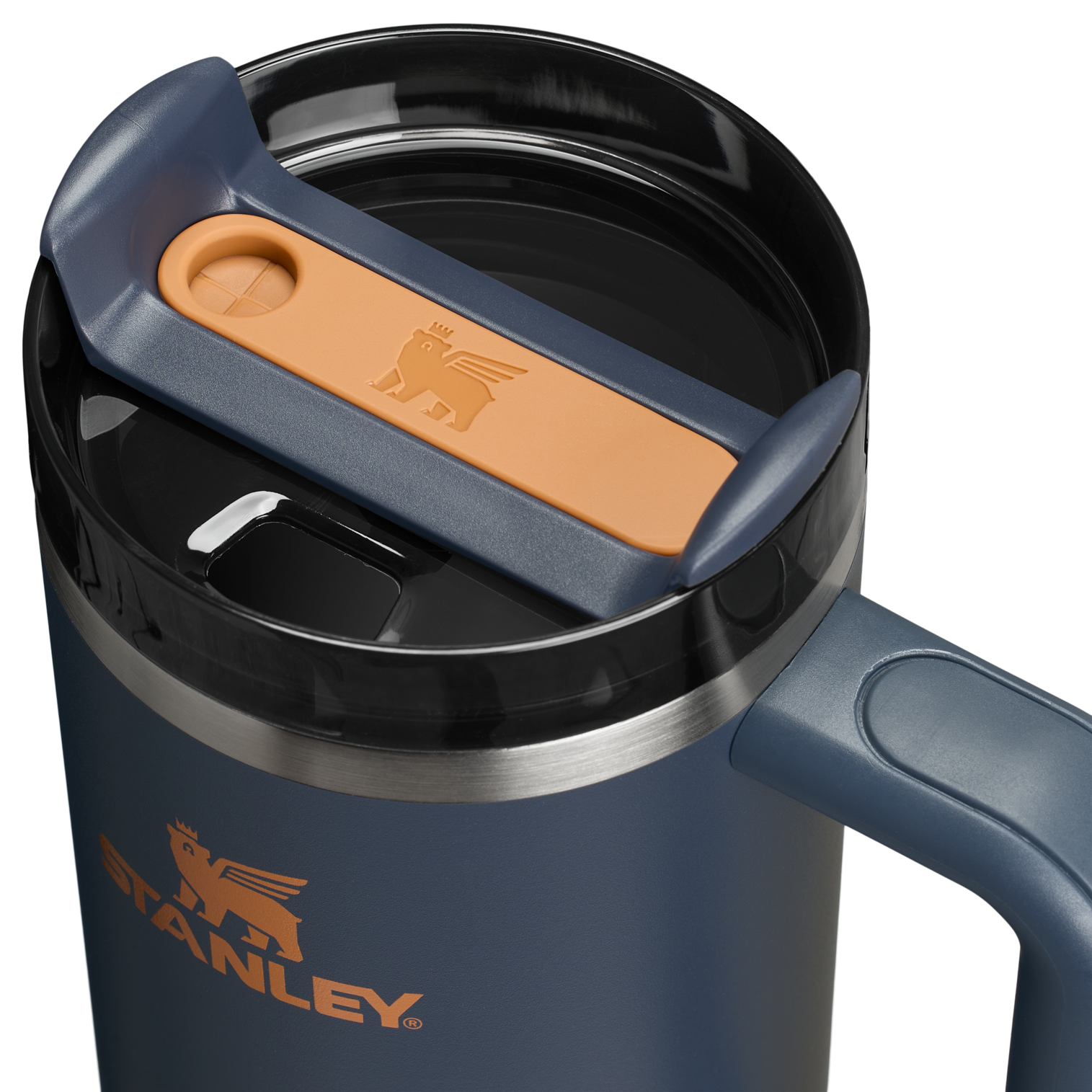 Car-Cup Friendly The Quencher H2.0 Flowstate Tumbler | Stanley Create D331C - FlowState 3-Position Lid Insulated Travel Mug Detail