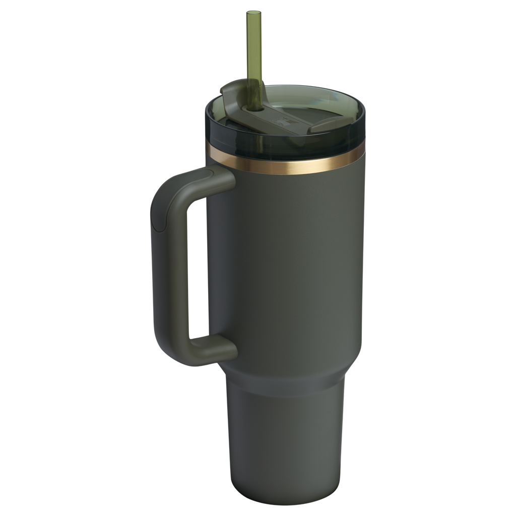 Car-Cup Friendly The Quencher H2.0 Flowstate Tumbler  | Stanley Create D332L - 40oz Large Capacity Car-Cup Friendly Quencher Detail