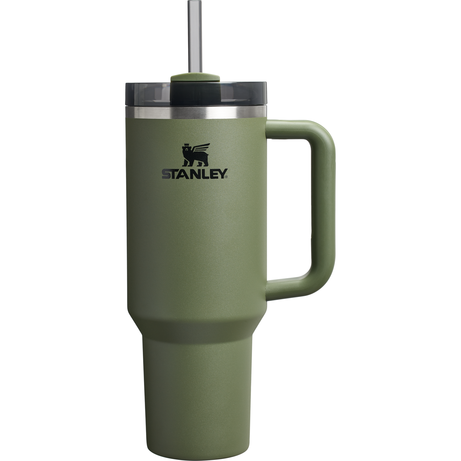 Car-Cup Friendly The Quencher H2.0 Flowstate Tumbler  | Stanley Create D332L - 40oz Large Capacity Car-Cup Friendly Quencher - Dried Pine