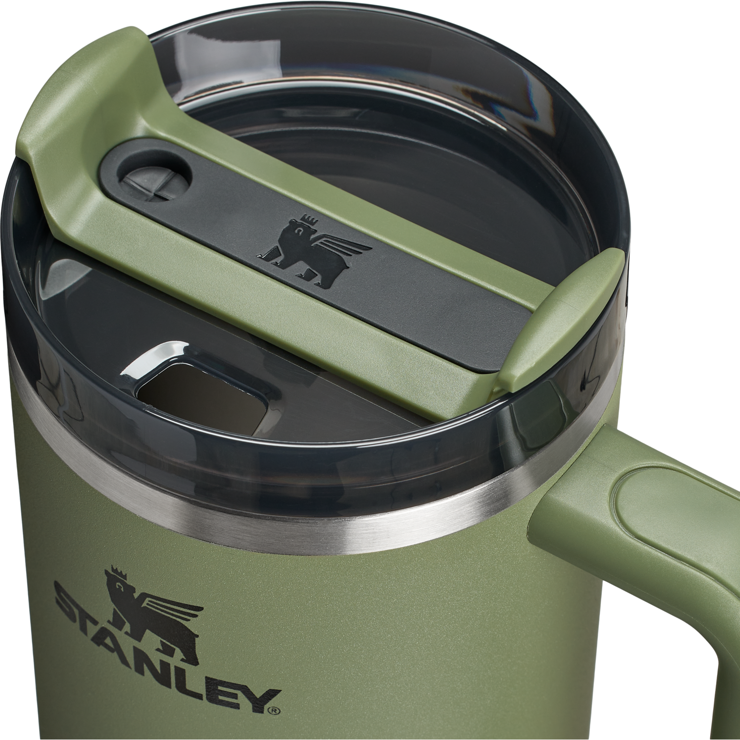Car-Cup Friendly The Quencher H2.0 Flowstate Tumbler  | Stanley Create D332L - 40oz Large Capacity Car-Cup Friendly Quencher Detail