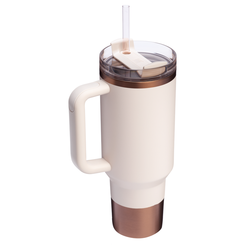 Car-Cup Friendly The Quencher H2.0 Flowstate Tumbler  | Stanley Create D332L - 40oz Large Capacity Car-Cup Friendly Quencher Detail