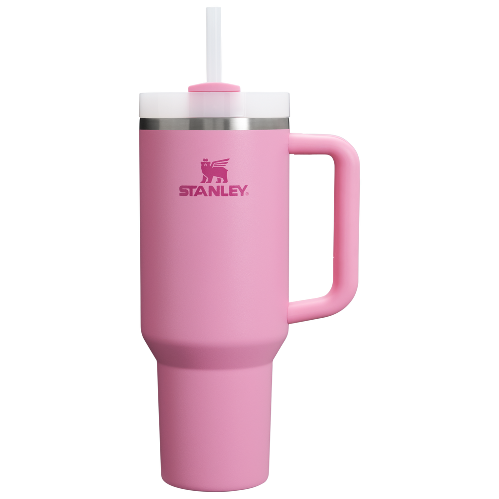 Car-Cup Friendly The Quencher H2.0 Flowstate Tumbler  | Stanley Create D332L - 40oz Large Capacity Car-Cup Friendly Quencher - Peony