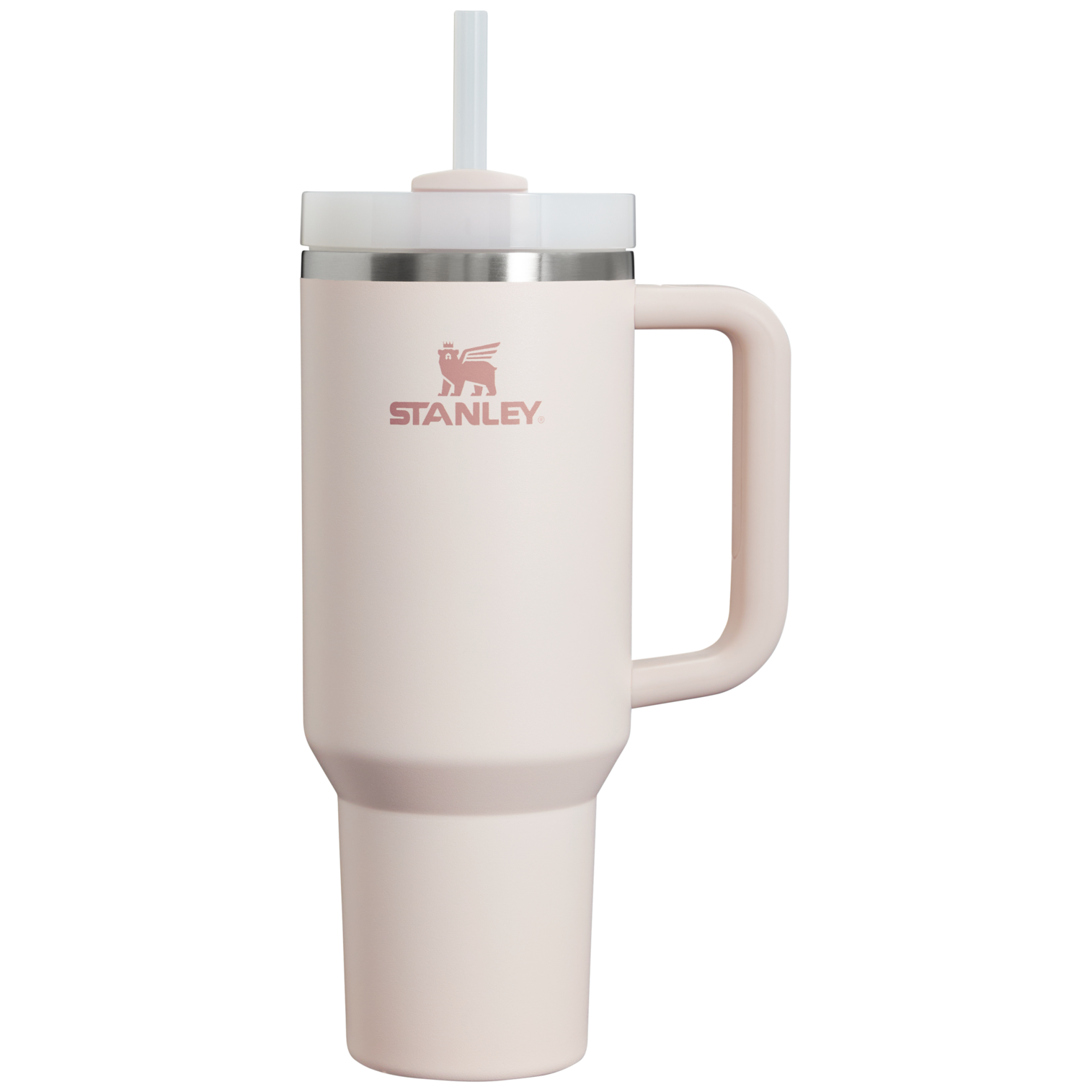 Car-Cup Friendly The Quencher H2.0 Flowstate Tumbler  | Stanley Create D332L - 40oz Large Capacity Car-Cup Friendly Quencher - Rose Quartz 2.0