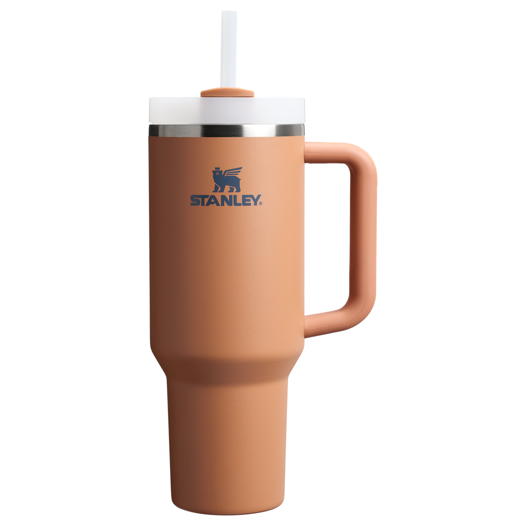 Car-Cup Friendly The Quencher H2.0 Flowstate Tumbler  | Stanley Create D332L - 40oz Large Capacity Car-Cup Friendly Quencher - Toast