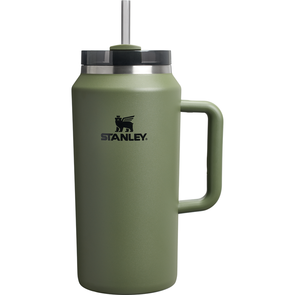 Insulated Travel The Quencher H2.0 Flowstate Tumbler D033Q - Double-Wall Vacuum Insulated Travel Tumbler with Straw - Dried Pine