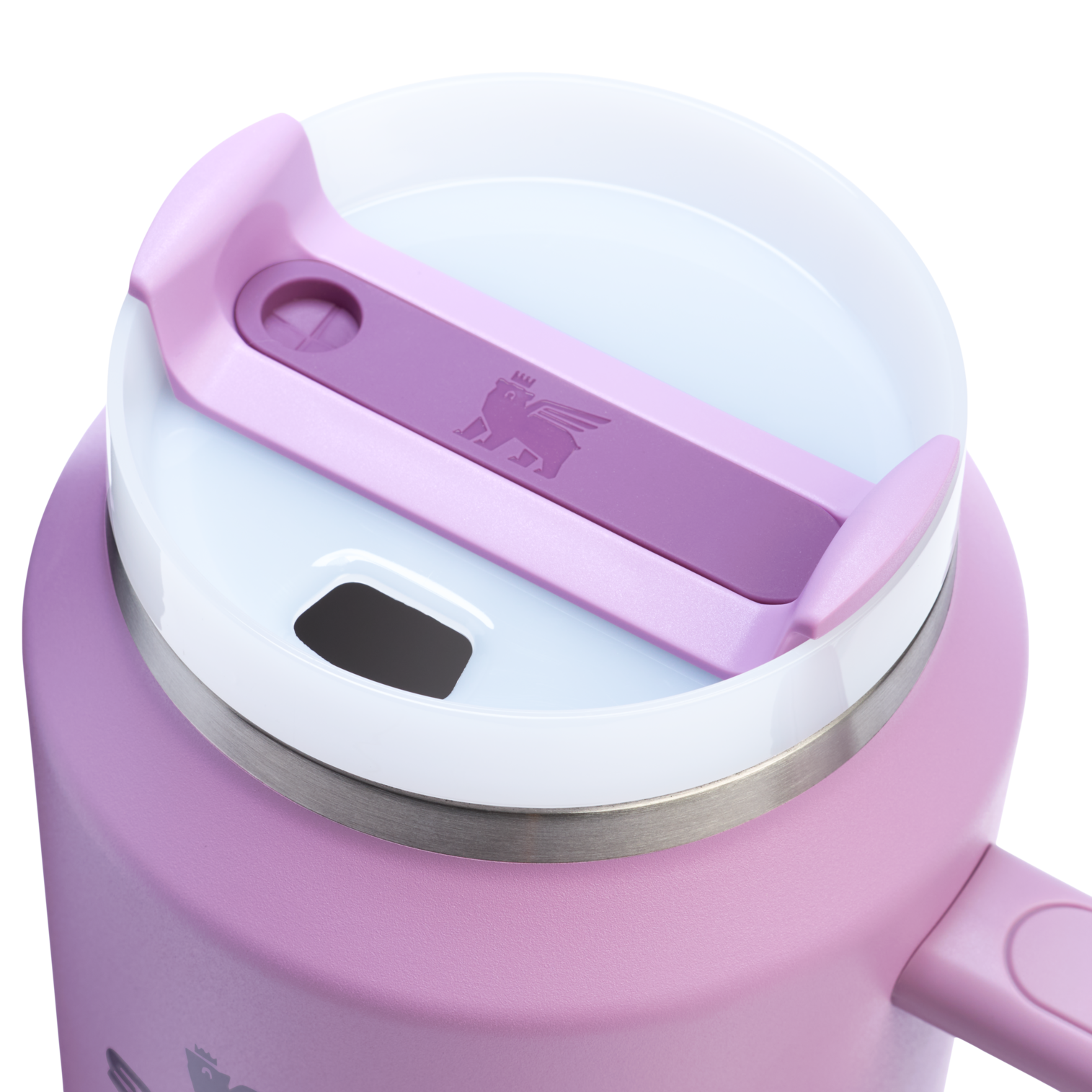 Insulated Travel The Quencher H2.0 Flowstate Tumbler D033Q - Double-Wall Vacuum Insulated Travel Tumbler with Straw Detail