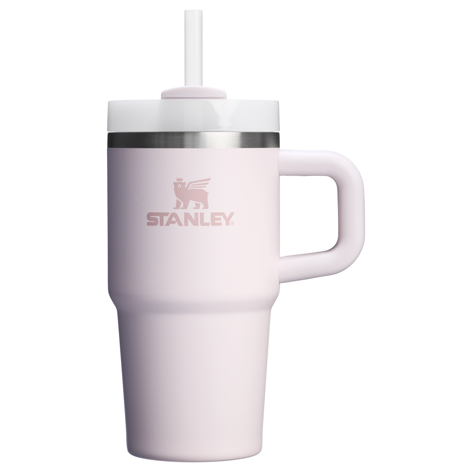Splash-Resistant FlowState The Quencher H2.O Flowstate Tumbler D069R - Premium Stainless Steel Straw Cup for All-Day Hydration - Rose Quartz 2.0