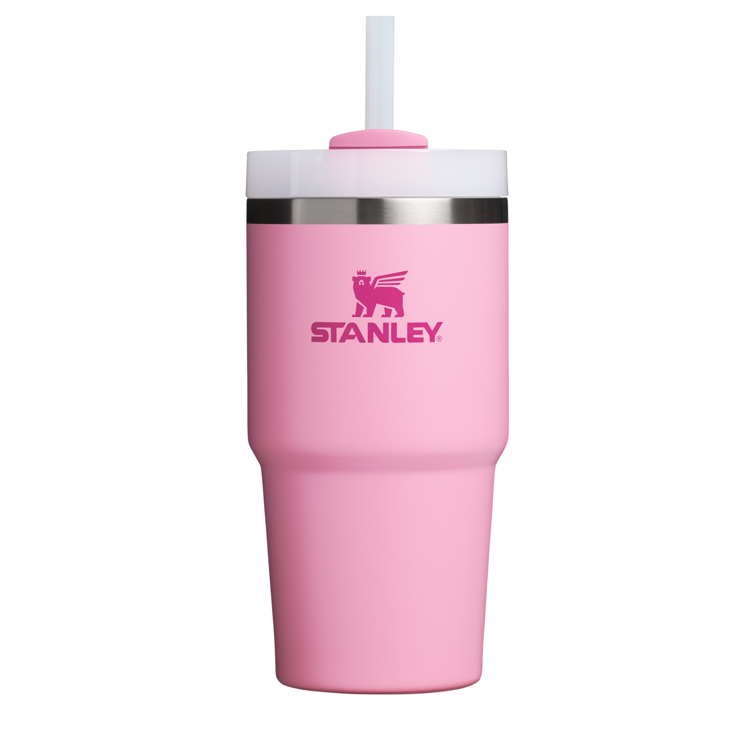 Double-Wall Vacuum The Quencher H2.0 Flowstate Tumbler | Stanley Create D330L - FlowState 3-Position Lid Insulated Travel Mug - Rose Quartz 2.0
