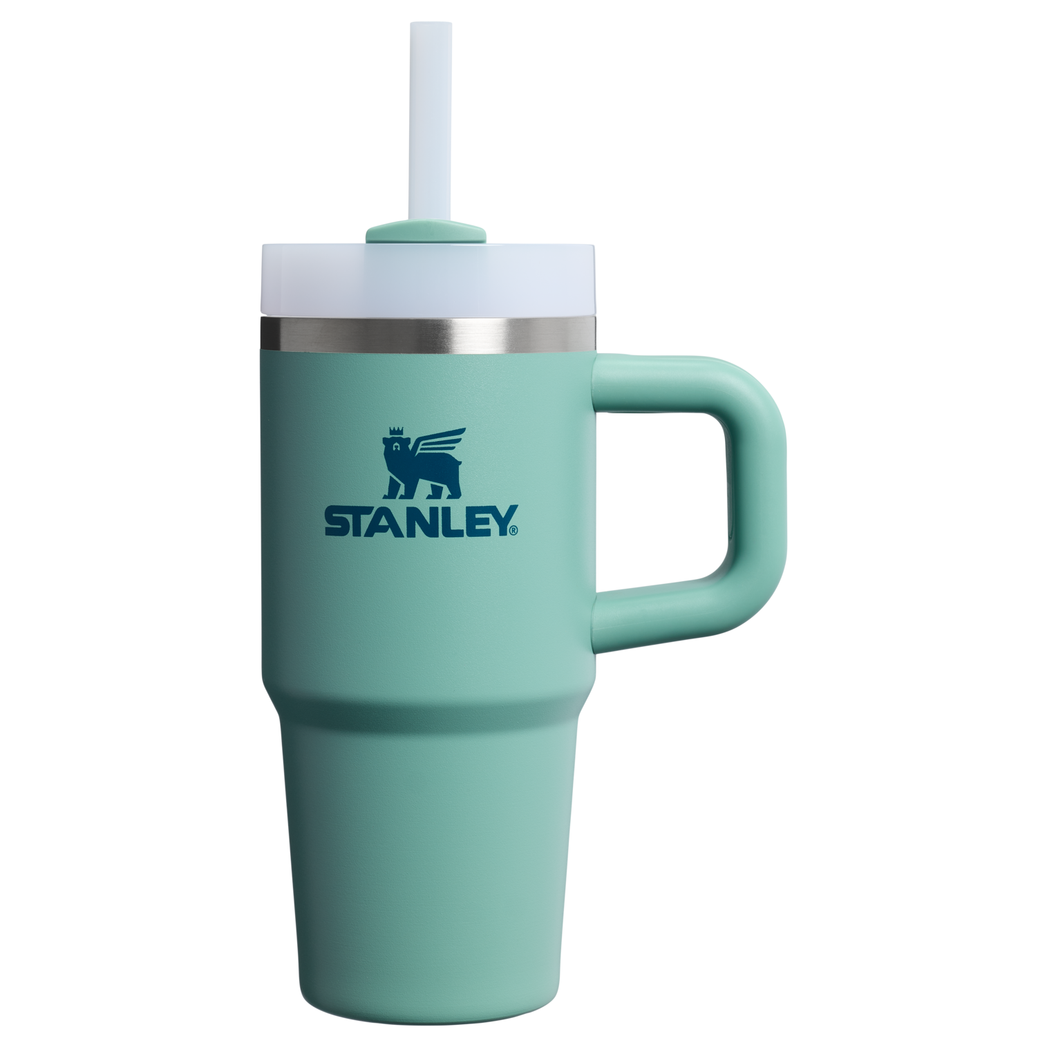Double-Wall Vacuum The Quencher H2.O Flowstate Tumbler | Stanley Create D291F - Double-Wall Vacuum Insulated Travel Tumbler with Straw Detail
