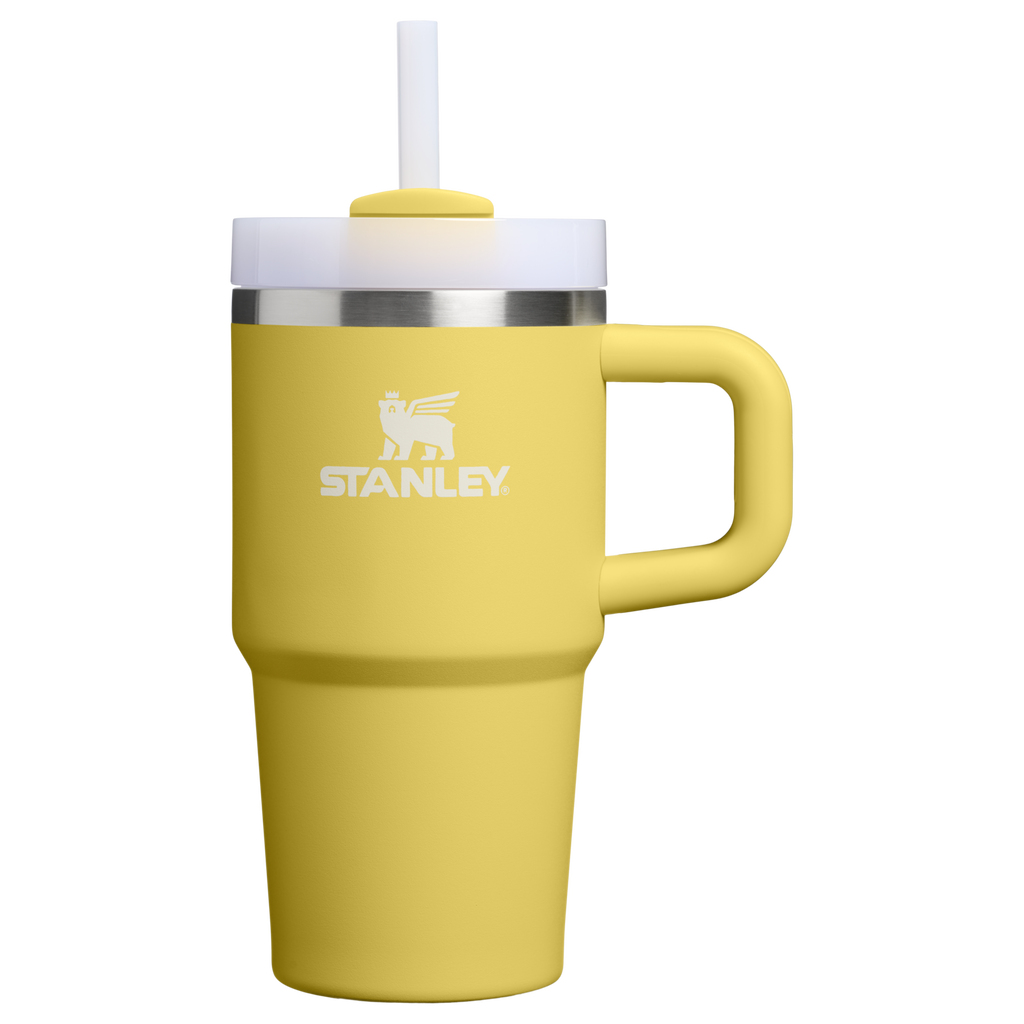 Large Capacity The Quencher H2.O Flowstate Tumbler | Stanley Create D274S - Double-Wall Vacuum Insulated Travel Tumbler with Straw - Daffodil