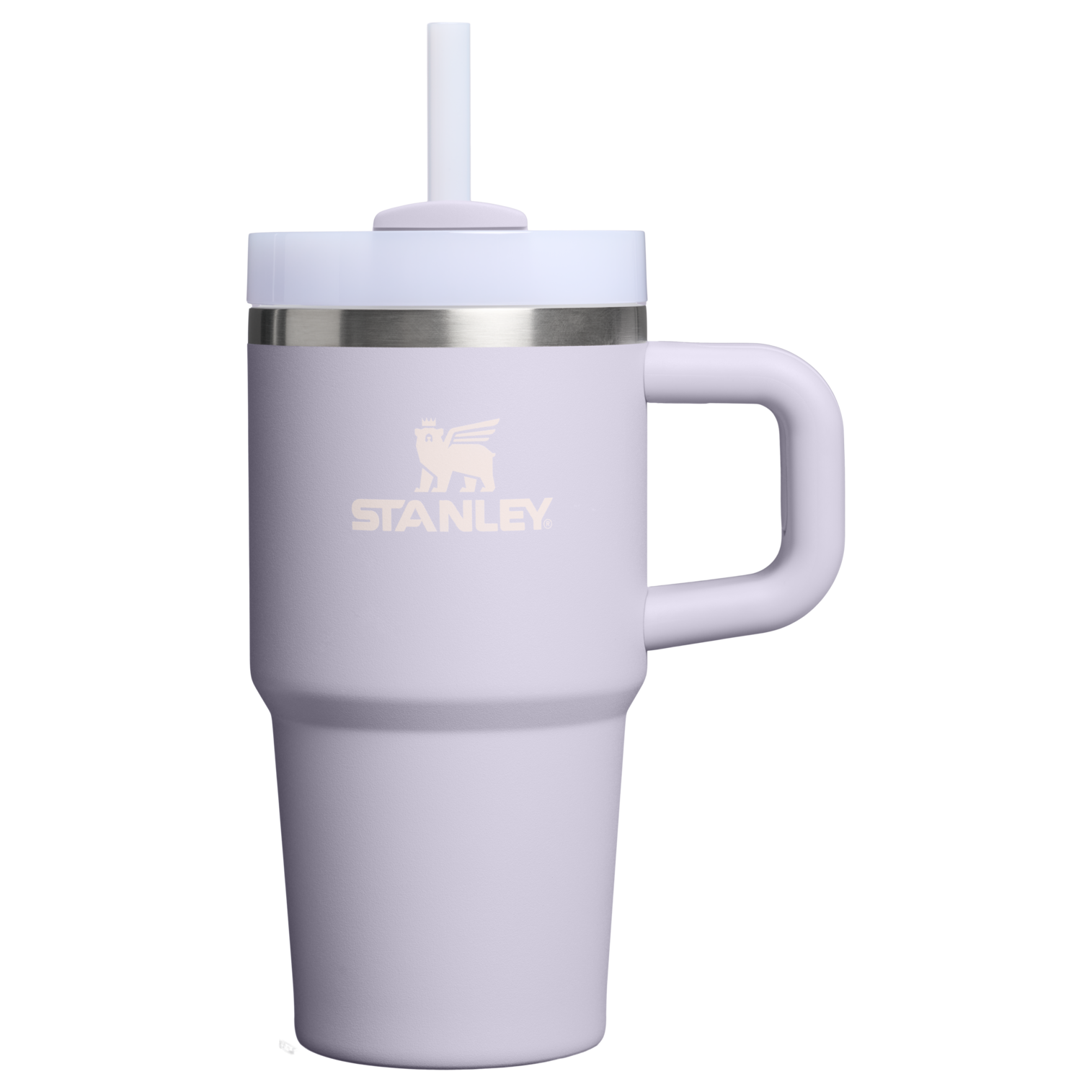 Large Capacity The Quencher H2.O Flowstate Tumbler | Stanley Create D274S - Double-Wall Vacuum Insulated Travel Tumbler with Straw - Purple Dust