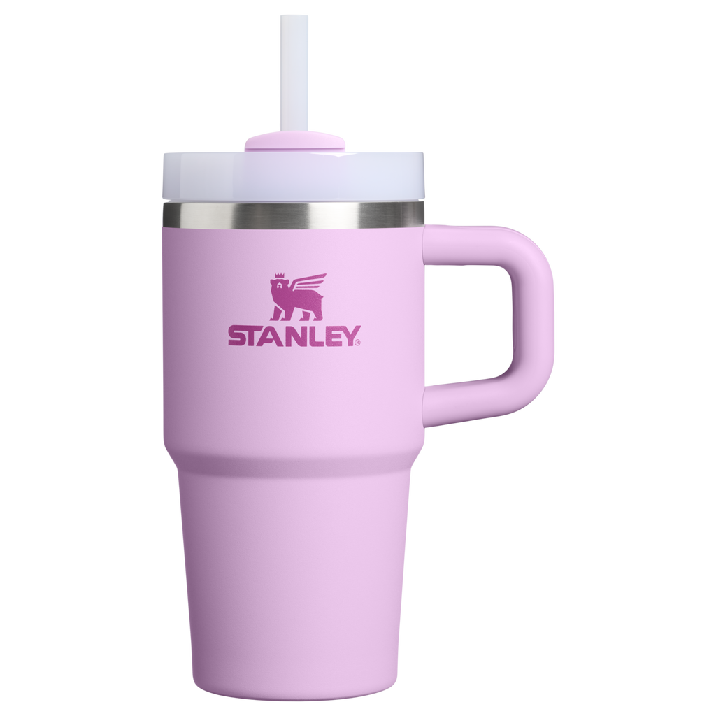 Large Capacity The Quencher H2.O Flowstate Tumbler | Stanley Create D274S - Double-Wall Vacuum Insulated Travel Tumbler with Straw - Soft Orchid