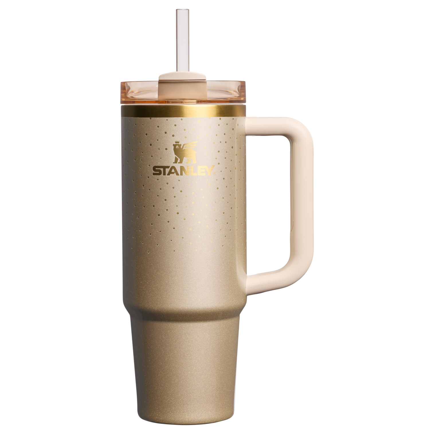 Splash-Resistant FlowState The Cheers & Cheer Quencher H2.0 Flowstate Tumbler D189S - Premium Stainless Steel Straw Cup for All-Day Hydration - Prosecco Shimmer