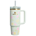 Car-Cup Friendly The Easter Quencher H2.0 Flowstate Tumbler D257F - Premium Stainless Steel Straw Cup for All-Day Hydration - Spring Blossoms
