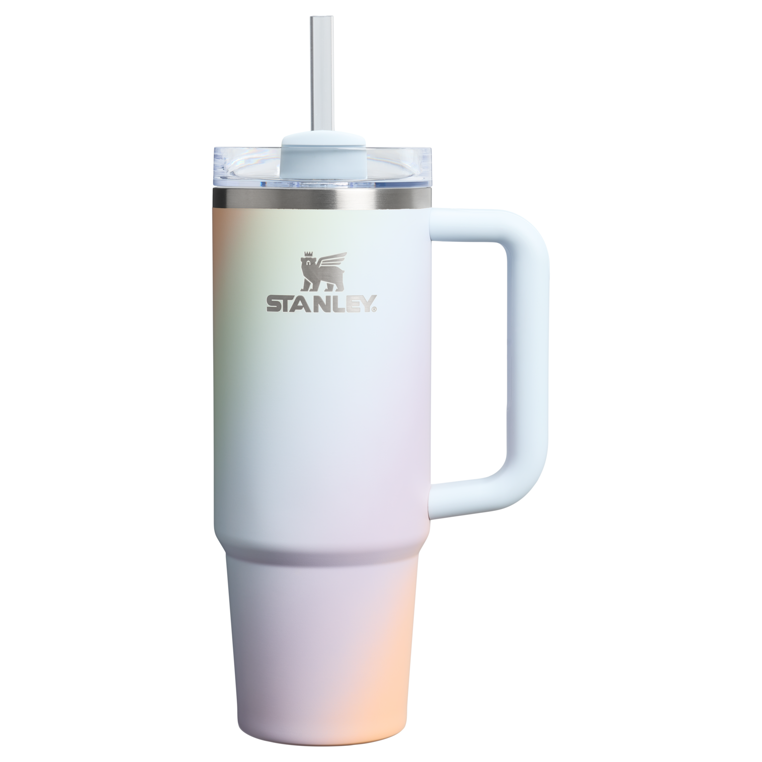 Double-Wall Vacuum The Quencher H2.0 Flowstate Tumbler D051L - Double-Wall Vacuum Insulated Travel Tumbler with Straw - Sunrise Spiral