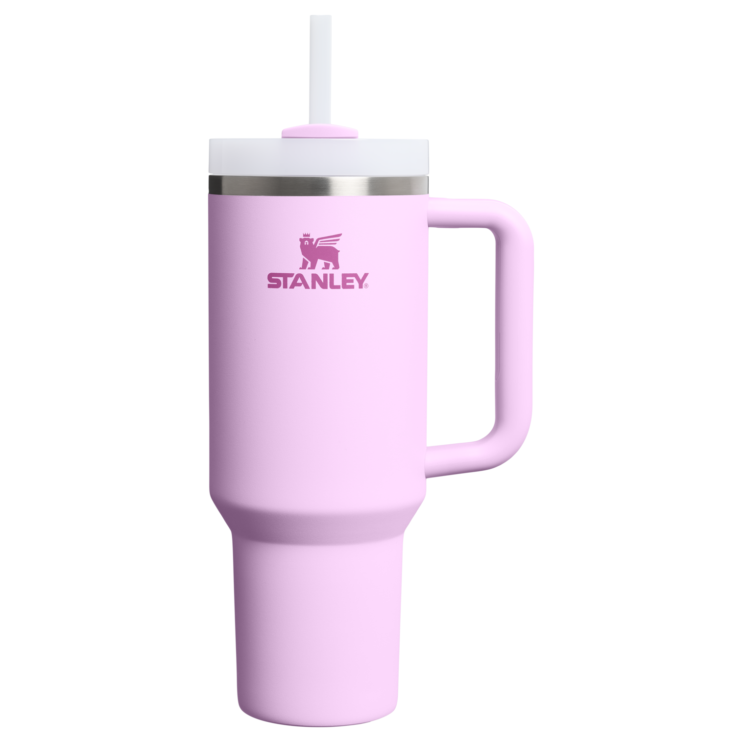 Car-Cup Friendly The Quencher H2.0 Flowstate Tumbler  | Stanley Create D332L - 40oz Large Capacity Car-Cup Friendly Quencher - Soft Orchid