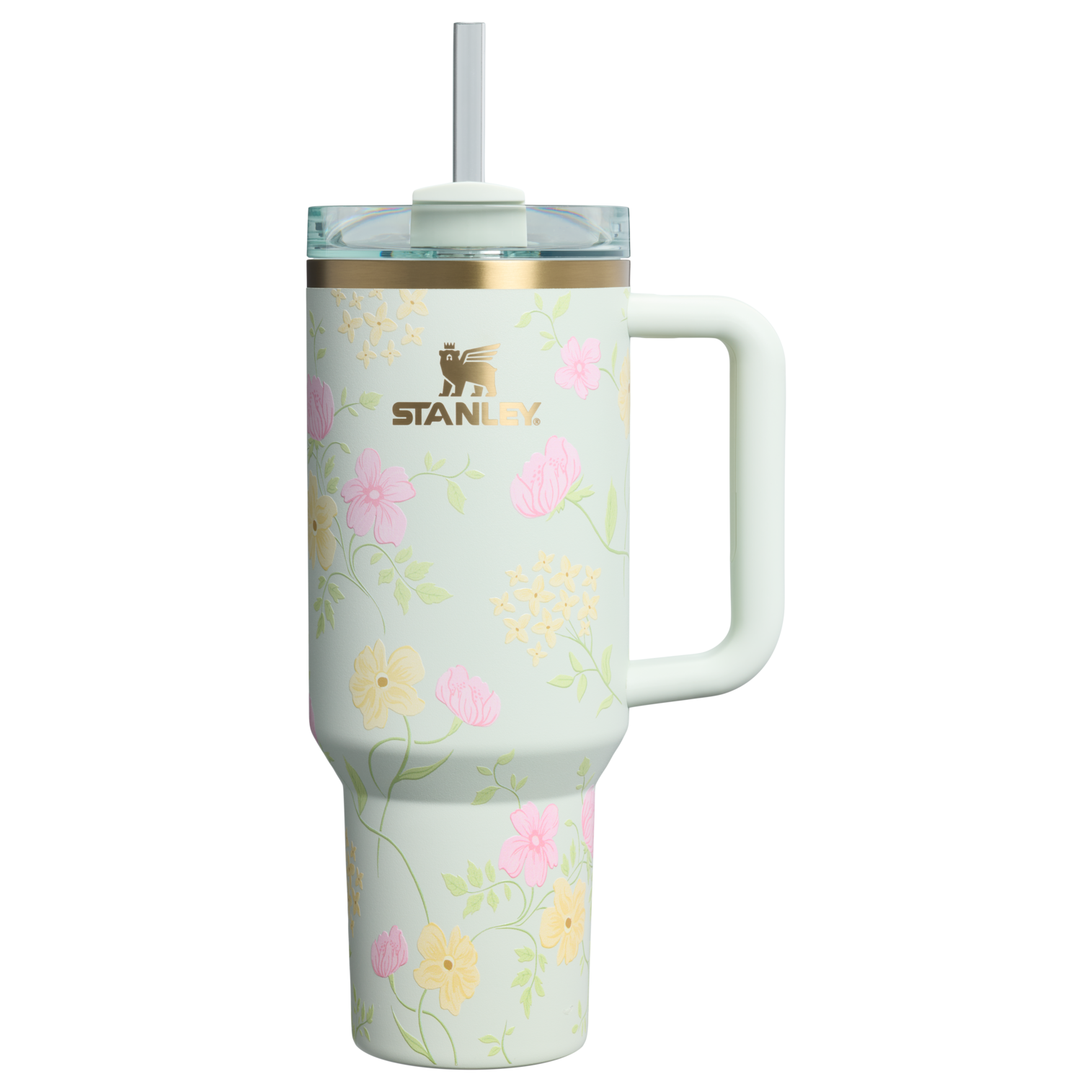 Car-Cup Friendly The Easter Quencher H2.0 Flowstate Tumbler D256K - Premium Stainless Steel Straw Cup for All-Day Hydration - Spring Blossoms