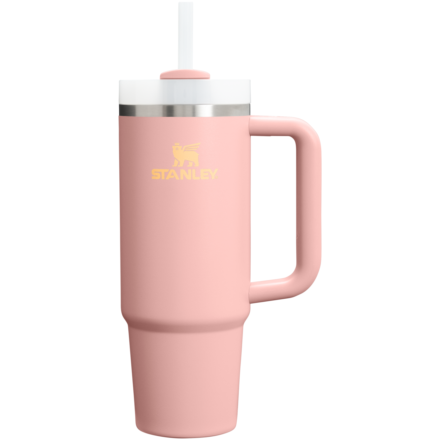 Car-Cup Friendly The Quencher H2.0 Flowstate Tumbler | Stanley Create D331C - FlowState 3-Position Lid Insulated Travel Mug - Peach Rose