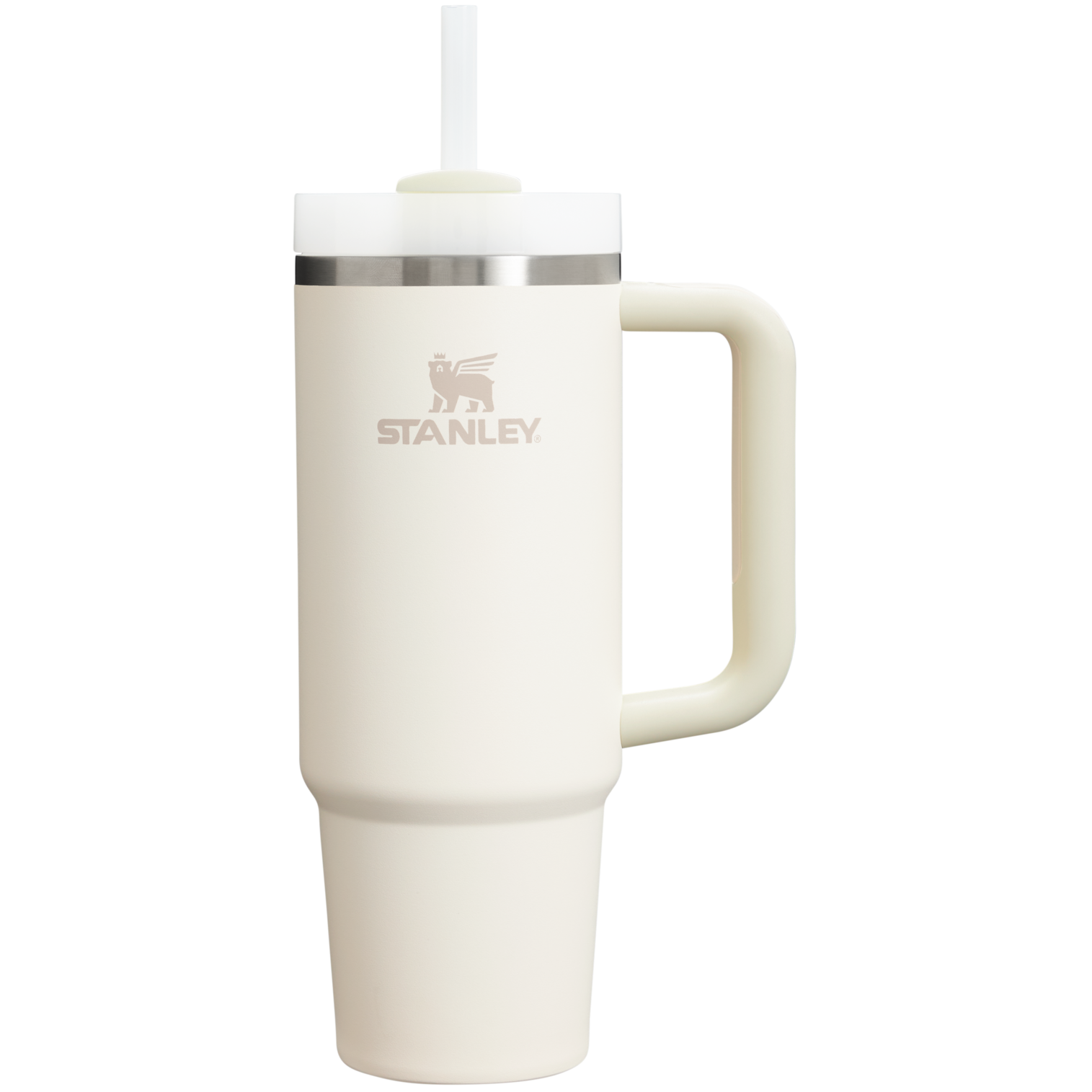 Car-Cup Friendly The Quencher H2.0 Flowstate Tumbler | Stanley Create D331C - FlowState 3-Position Lid Insulated Travel Mug - Cream 2.0