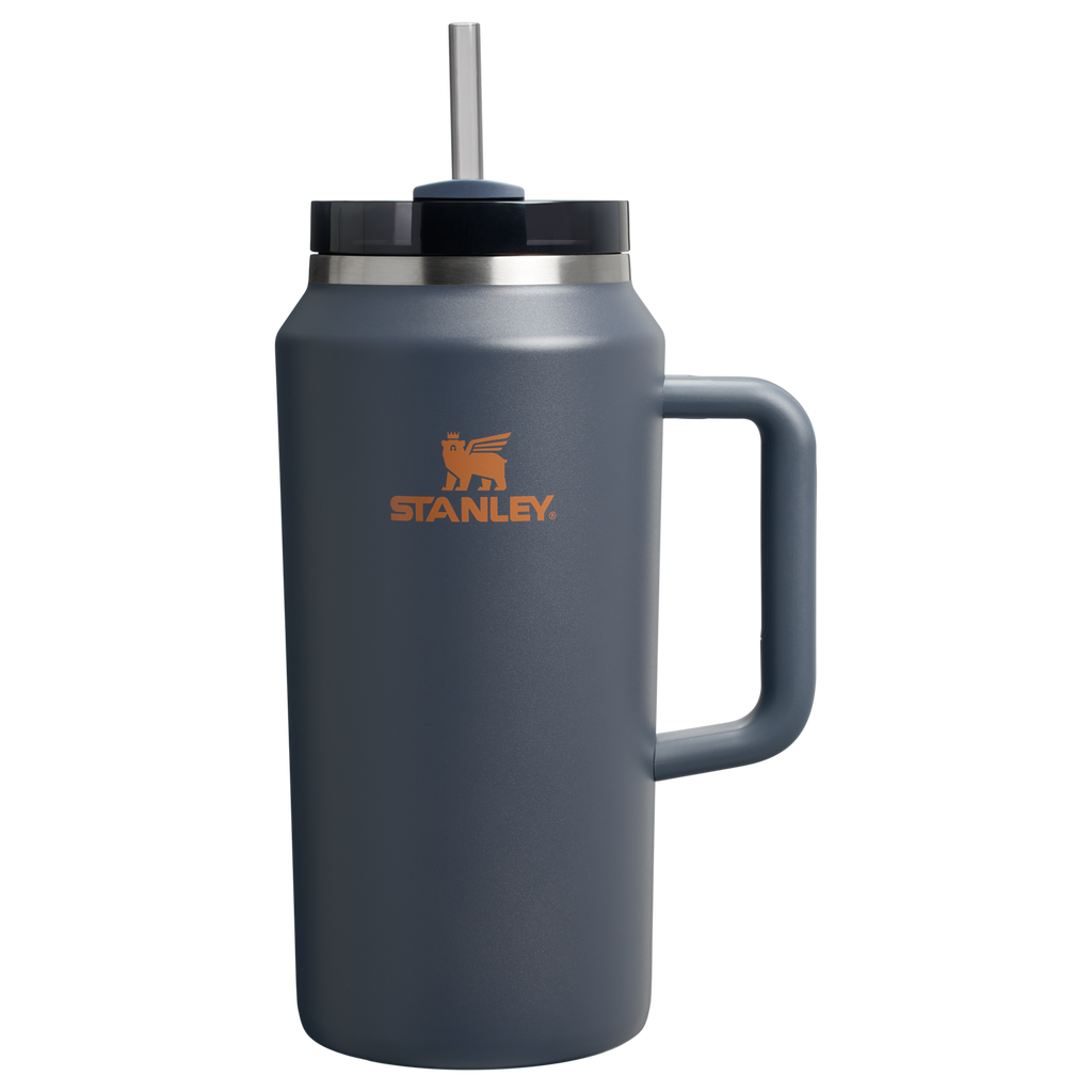 Splash-Resistant FlowState The Quencher H2.0 Flowstate Tumbler D365U - Double-Wall Vacuum Insulated Travel Tumbler with Straw - Twilight