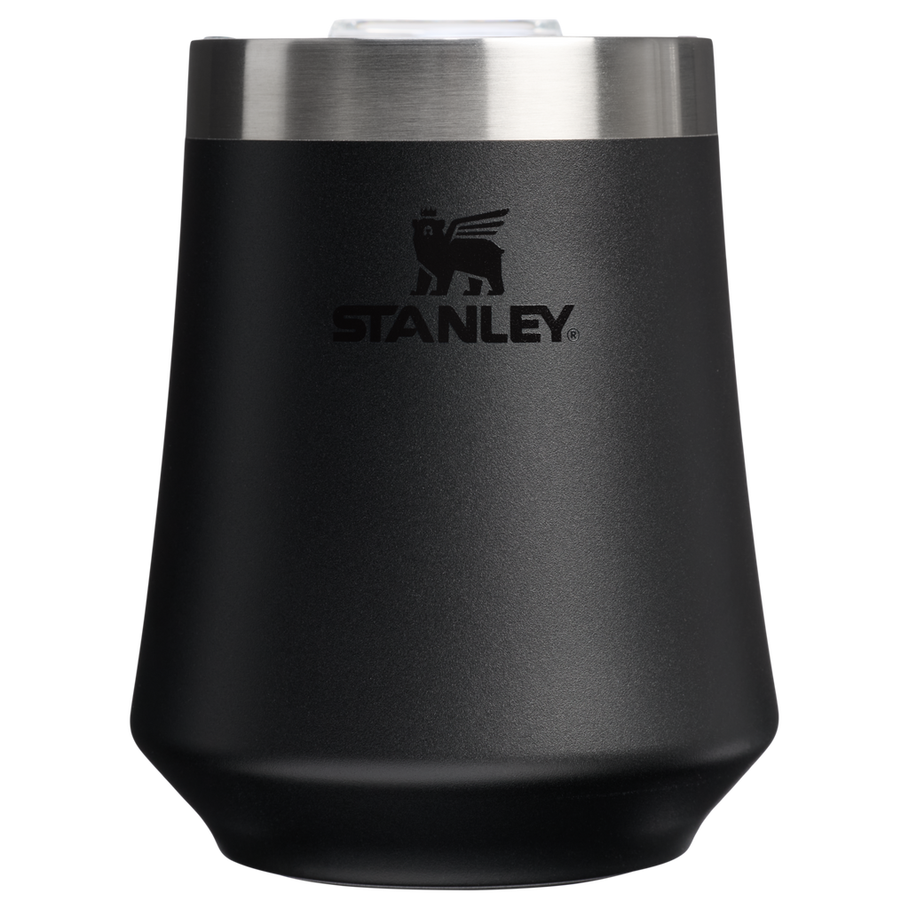 Shatterproof Luxury The Reserve Wine Tumbler | Stanley Create D302P - Premium Insulated Egg-Shaped Wine Glass for Outdoors - Black 2.0