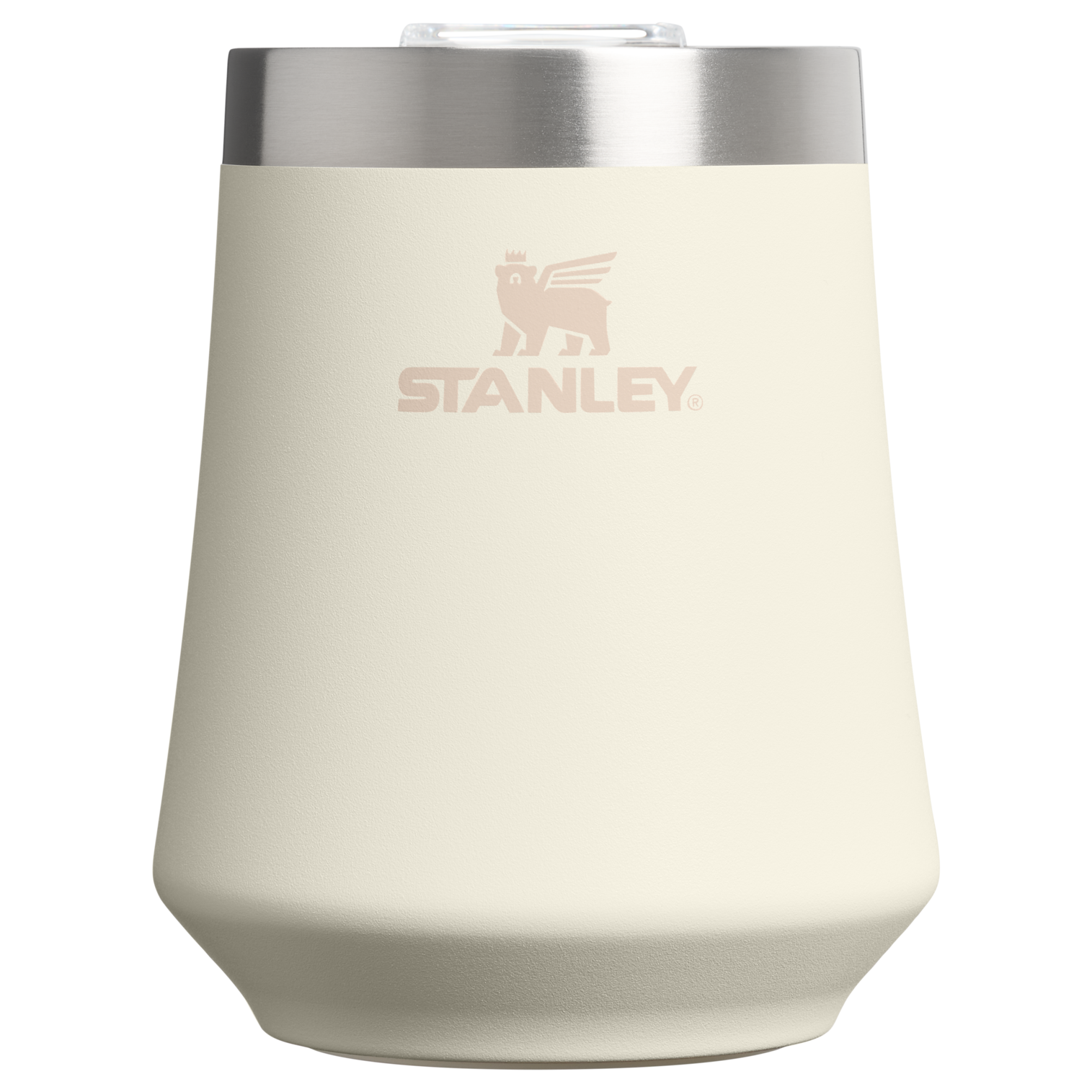 Shatterproof Luxury The Reserve Wine Tumbler D125V - Elegant Stemless Vacuum Insulated Wine Tumbler - Cream