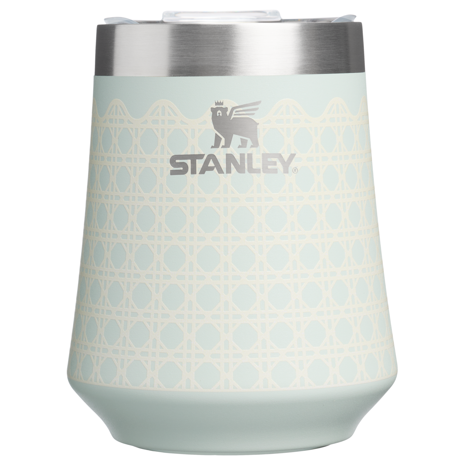 Vacuum Insulated Wine The Reserve Wine Tumbler D352C - Premium Insulated Egg-Shaped Wine Glass for Outdoors - Mist Rattan
