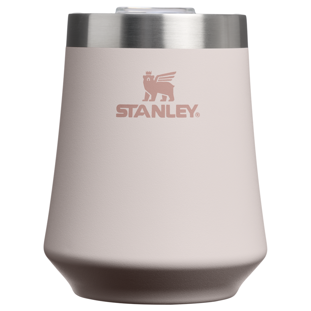 Shatterproof Luxury The Reserve Wine Tumbler | Stanley Create D302P - Premium Insulated Egg-Shaped Wine Glass for Outdoors - Rose Quartz