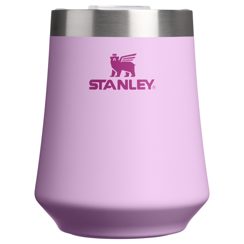 Shatterproof Luxury The Reserve Wine Tumbler | Stanley Create D302P - Premium Insulated Egg-Shaped Wine Glass for Outdoors - Soft Orchid
