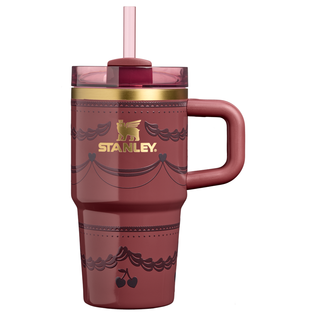 Double-Wall Vacuum The Valentine’s Day Quencher H2.0  Flowstate Tumbler D234X - 40oz Large Capacity Car-Cup Friendly Quencher - Red Velvet Cake