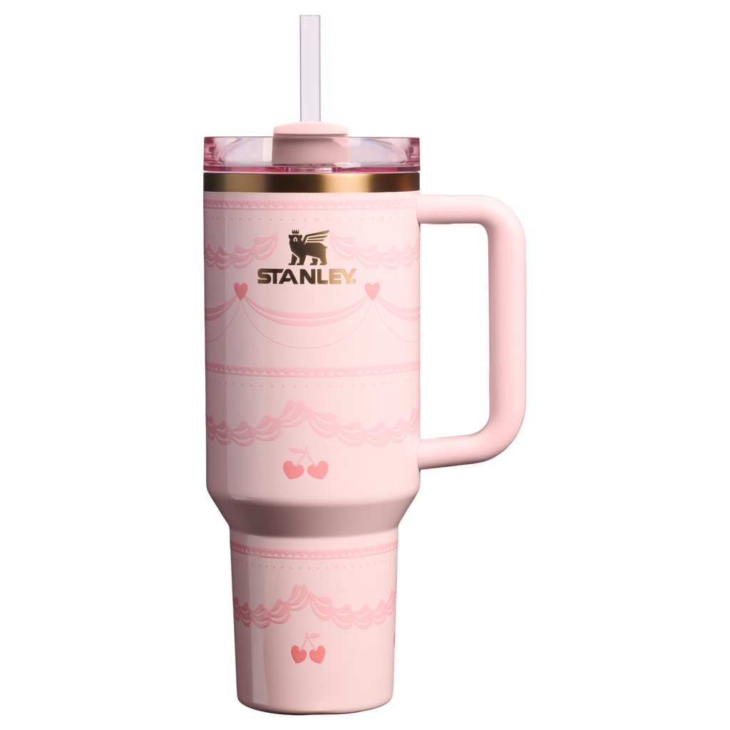 Insulated Travel The Valentine’s Day Quencher H2.0 Flowstate Tumbler D231T - FlowState 3-Position Lid Insulated Travel Mug - Pink Velvet Cake