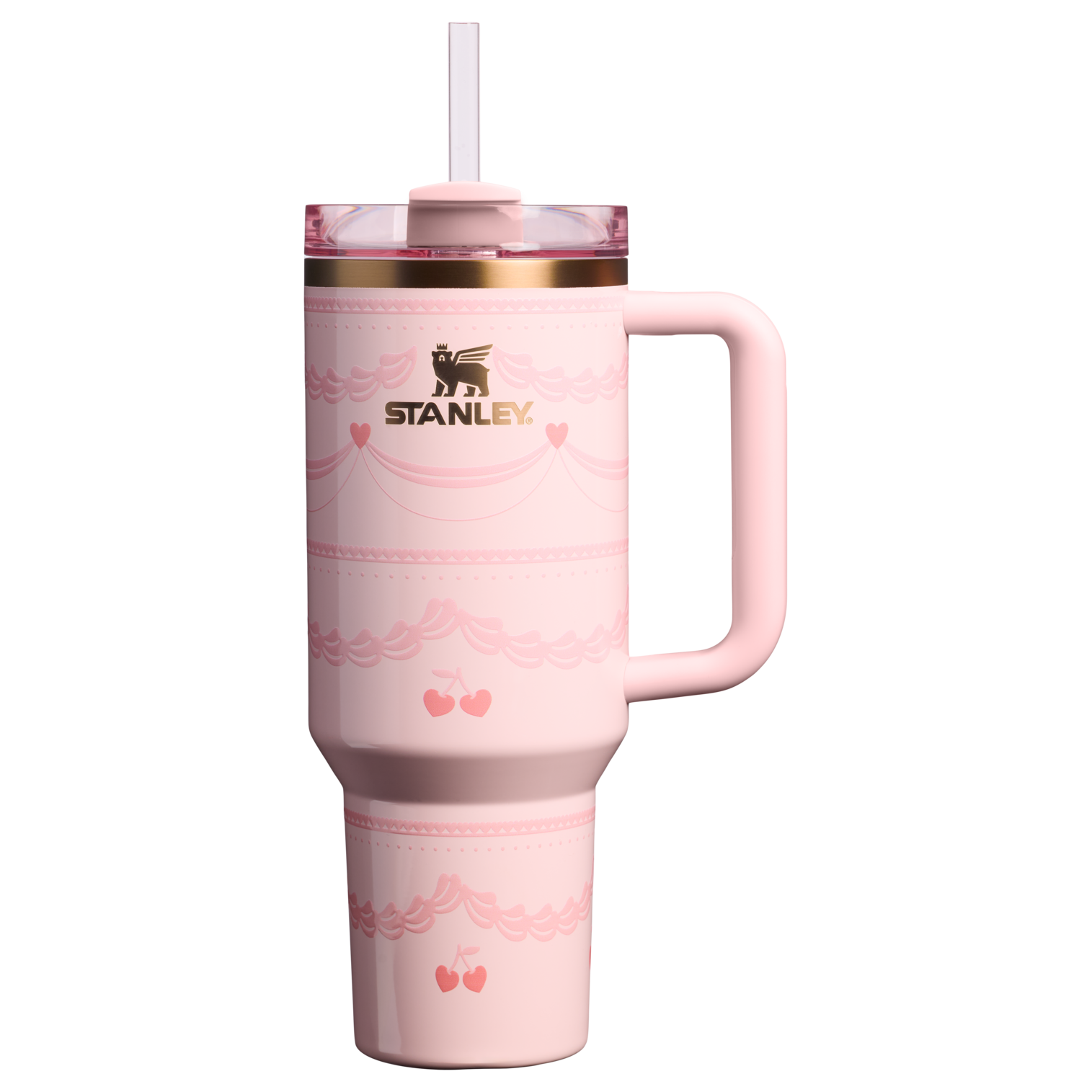 Insulated Travel The Valentine’s Day Quencher H2.0 Flowstate Tumbler D231T - FlowState 3-Position Lid Insulated Travel Mug - Pink Velvet Cake
