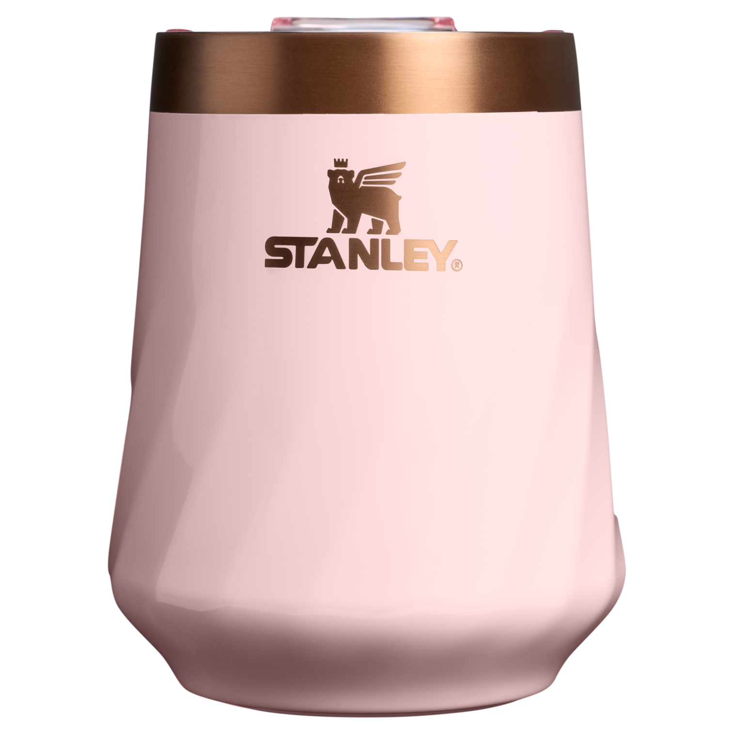 Premium Matte The Valentine’s Day Textured Reserve Wine Tumbler D233K - Premium Insulated Egg-Shaped Wine Glass for Outdoors - Pink Velvet Gloss