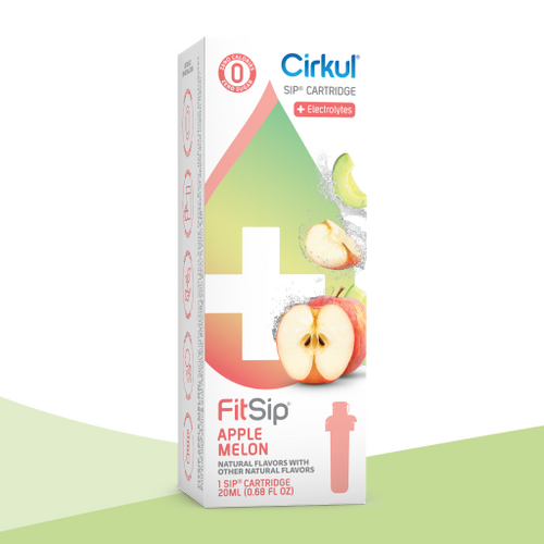 Natural Fruit Flavored FitSip Apple Melon 0S9F - Electrolyte Hydration Enhanced Taste Cartridges - Default Title