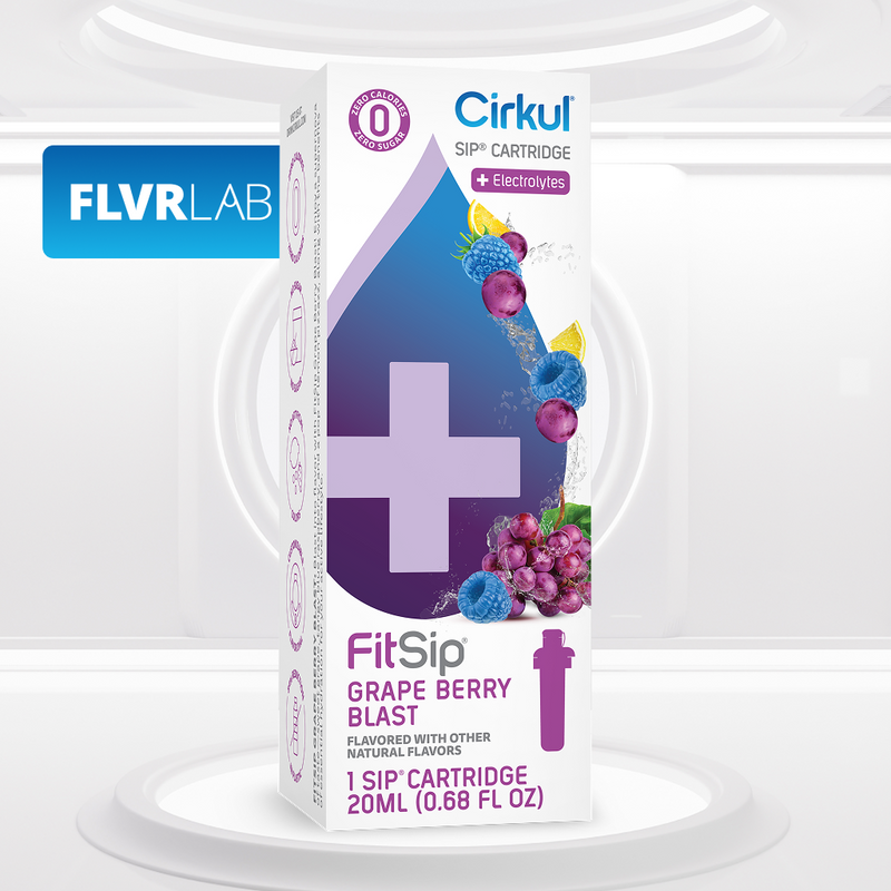 Vitamin-Infused FitSip Grape Berry Blast DPFR - Sugar-Free Fruit Flavor Cartridge Refill - Default Title