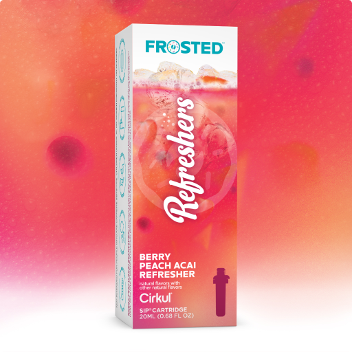 Zero-Calorie Frosted Berry Peach Acai Refresher 6837 - Zero-Calorie Multi-Flavor Sip Pods for Water Bottle - Default Title