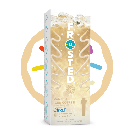 Sugar-Free Frosted Vanilla Iced Coffee A096 - Zero-Calorie Multi-Flavor Sip Pods for Water Bottle - Default Title