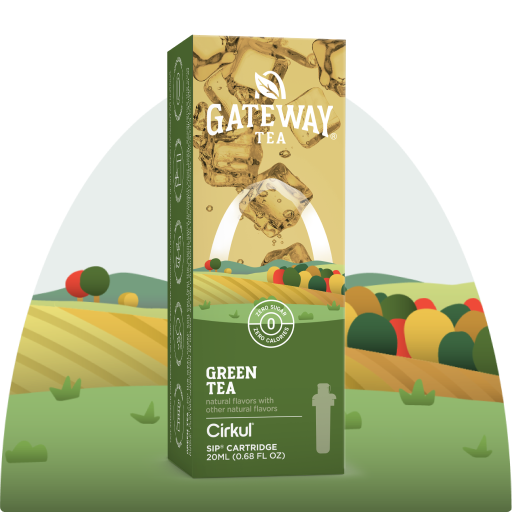Zero-Calorie Gateway Green Tea P45Z - Sugar-Free Fruit Flavor Cartridge Refill - Default Title