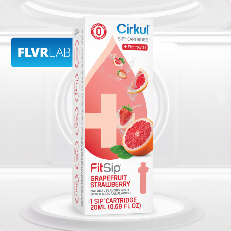 Sugar-Free FitSip Grapefruit Strawberry QAST - Electrolyte Hydration Enhanced Taste Cartridges - Default Title